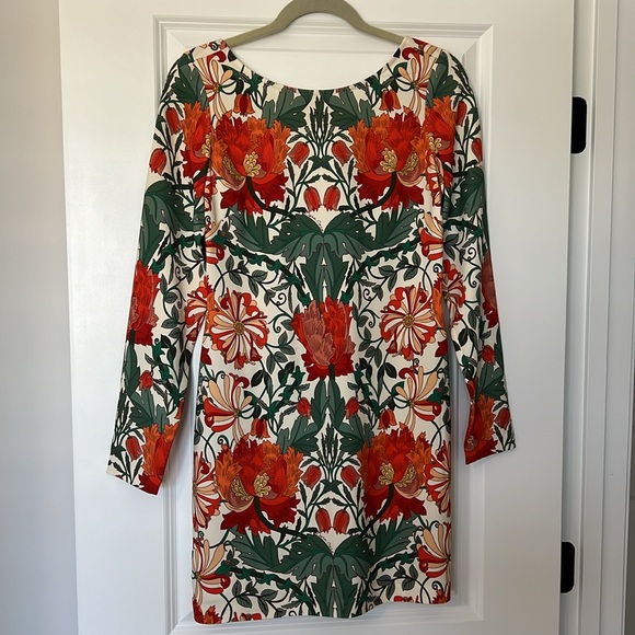 NWT Cara Cara Amaya Floral Sheath Scoop-Back Mini Dress S - Picture 4 of 11